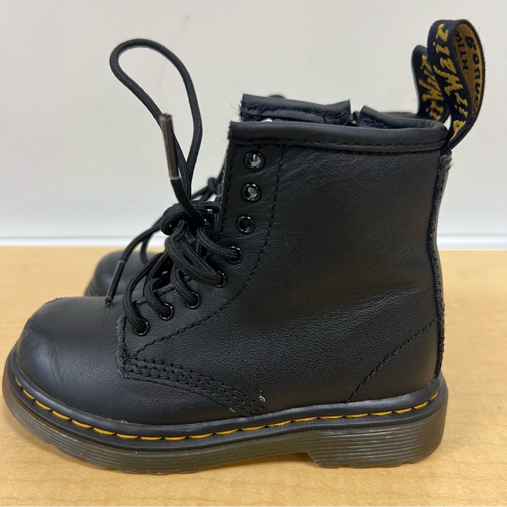 Dr. Martens Black Kids Boots Leather Goth Grunge